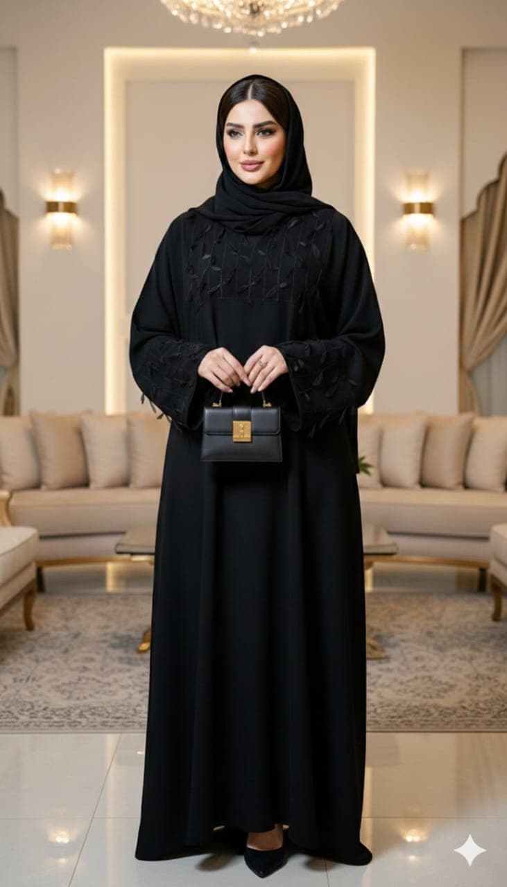 عباية الأناقة السوداء